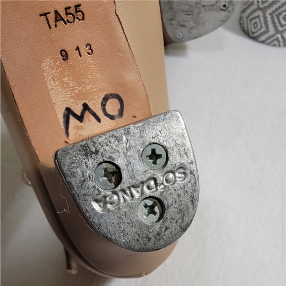 So Danca TA55 Tan Tap Heels / Character / Broadway style dance shoes 8M fits 7M - Picture 8 of 11